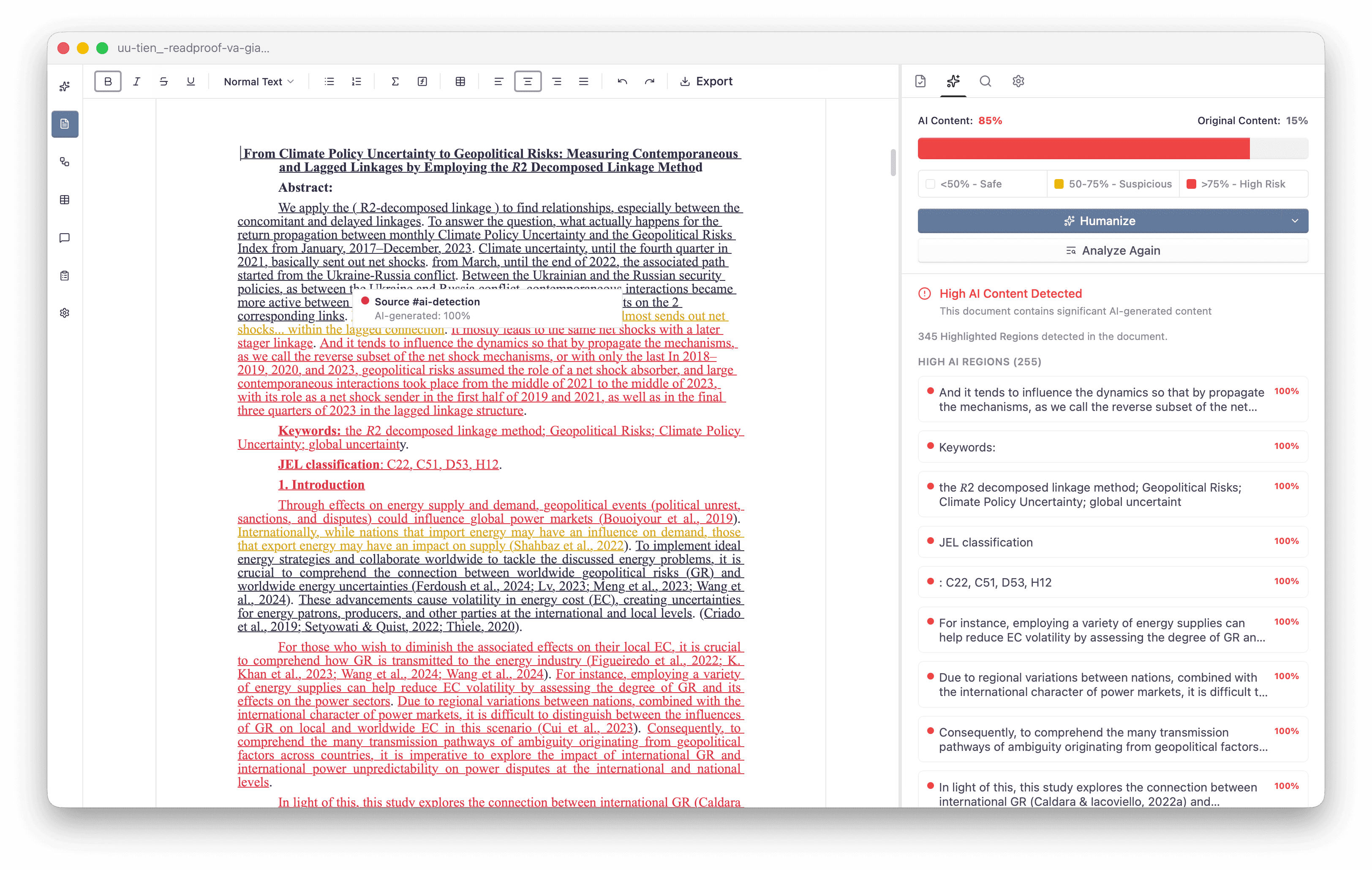 Read and Proof preview